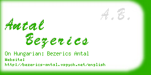 antal bezerics business card